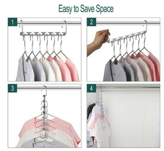 Magic Hangers for Wardrobe Clothing Organizer or Multiple Hanger Organiser