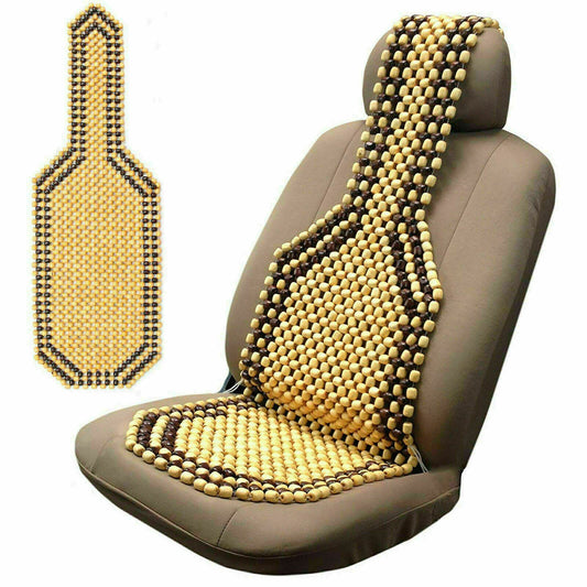 Wooden Beaded Seat For Car/Van/Taxi, Massage Comfortable Wooden Seat Cushion