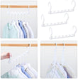 Space Saving Plastic Magic Hangers 10 Pack White