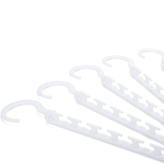 Space Saving Plastic Magic Hangers 10 Pack White