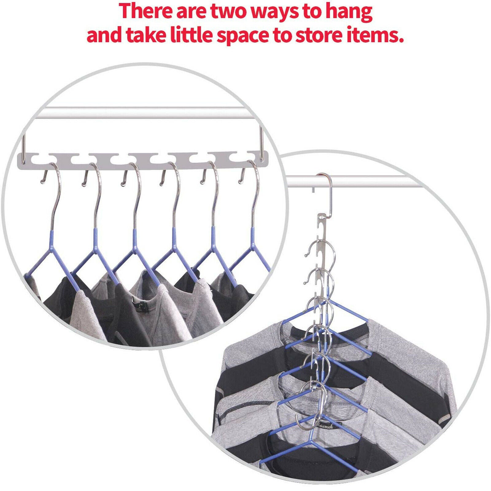 Space Saving Metal Magic Multiple Hangers Holder