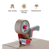 6 Rolls Brown Packaging Parcel Tape With Low Noise 45 Microns Strong For Packaging Boxes, Wrapping, Cardboard Box 48mm x 66m