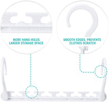 Space Saving Plastic Magic Hangers 10 Pack White