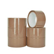 6 Rolls Brown Packaging Parcel Tape With Low Noise 45 Microns Strong For Packaging Boxes, Wrapping, Cardboard Box 48mm x 66m