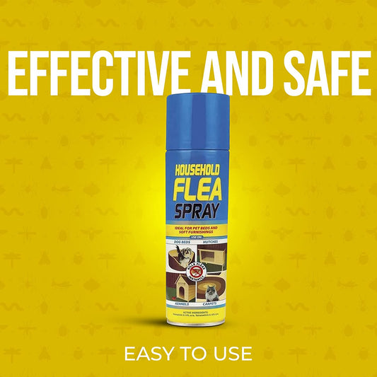 Pestshield Household Flea & Insect Killer Spray Aerosol 200ml