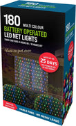 Battery Operated 180 LED Net Lights with Timer Function Ideal for Indoor & Outdoor