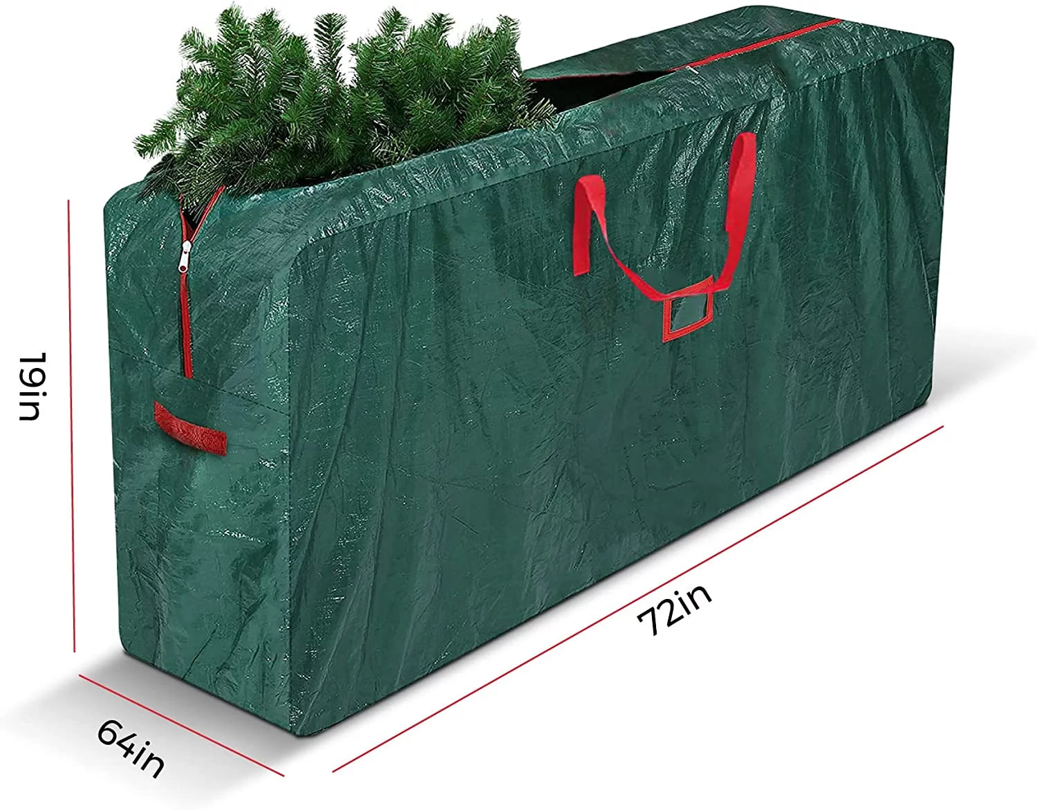 Waterproof Strong 2.4M Height Christmas Tree Storage Bag With Double Zipper