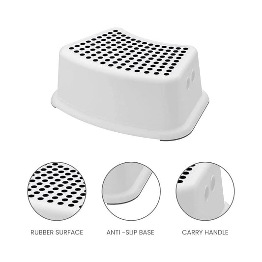 Plastic Child Foot Step Stool Anti-Slip Cover on Top For Children Practical Non-Slip Toilet Step