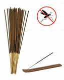 50 Citronella Incense Sticks for Home, Kitchen, Outdoors, Bars, Office, Gift and more; keep Bugs and Insects away with Wooden Incense Stick Kit Holder