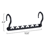 Space Saving Plastic Magic Hangers 10 Pack Black