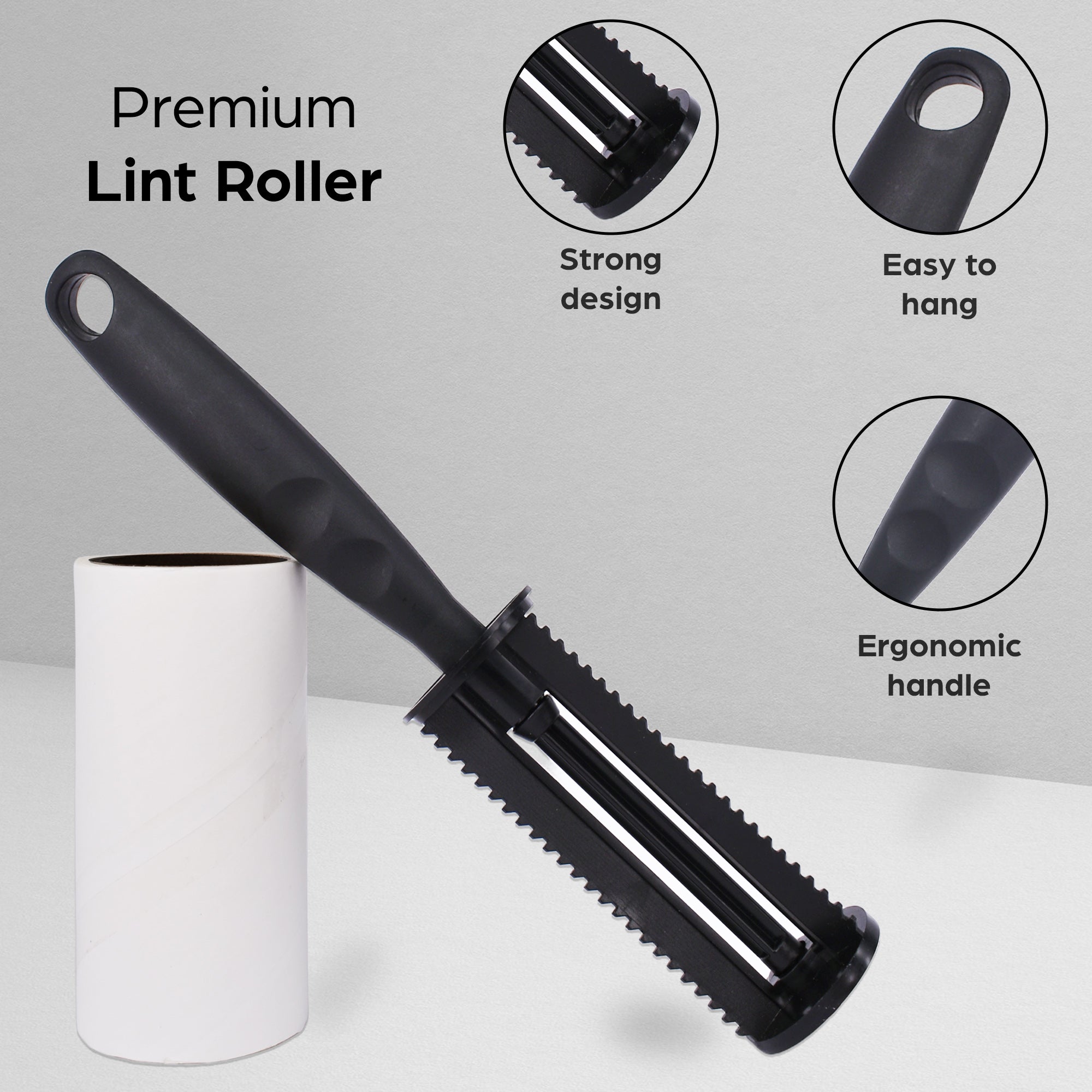Lint Roller 5 Rollers with Handle 60 Sheets Per Roll