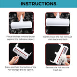 Pet Hair Remover Roller Reusable – for Dog & Cat Hair, Furniture, Clothes, Carpets, Sofa, Bedding, Durable Portable Pet Fur Brush, Easy Clean Hair Remover Tool