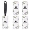 TLG Lint Roller with 5 Refills 450 Extra Sticky Sheets - Pet Hair Remover for Cat/Dog Fur/Hair on Clothes, Sofas & Carpets - Includes Handle & Easy-Peal Refills (450 Sheets)