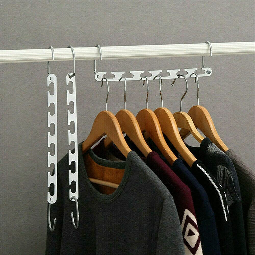 Multi Hanger Racks Space Saving Metal Magic Multiple Hangers Holder – Daily House Holds