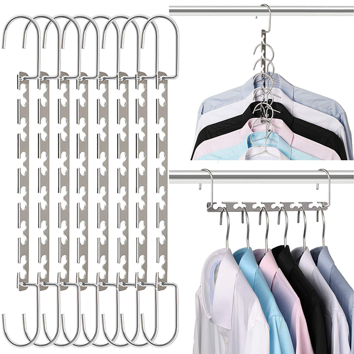 Magic Hangers for Wardrobe Clothing Organizer or Multiple Hanger Organiser