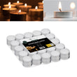 SEASONS Tea Light Candles 4 Hours Burn Time White Wax Unscented