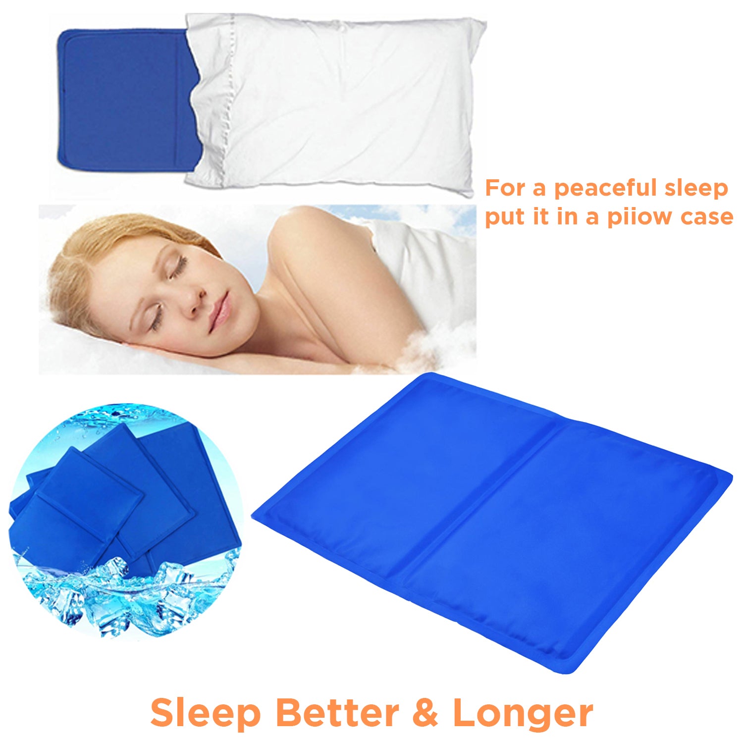 Cooling Gel Pad Pillow or Cooling Mat for Laptop